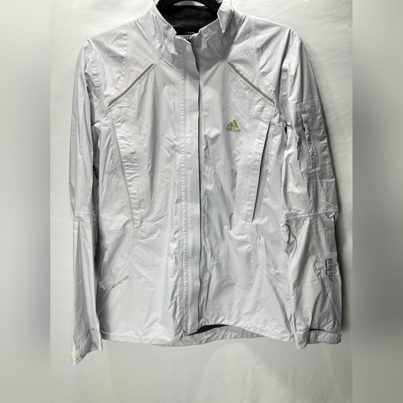 Adidas Gore-Tex Paclite Shell Rain Jacket in Silver/Lavender USMed - Picture 1 of 7